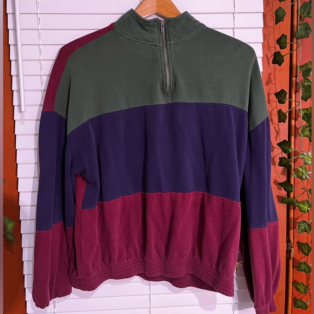 LA Hearts color block quarter zip